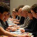 Author signing books